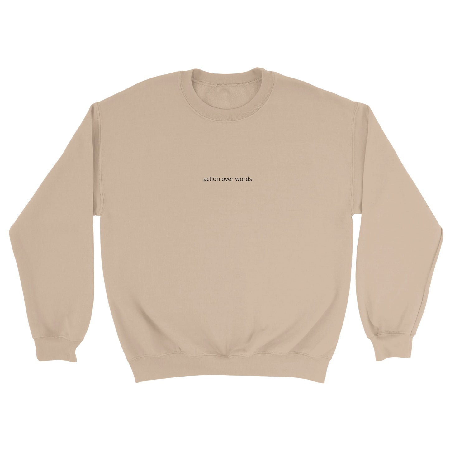 Pullover - action over words