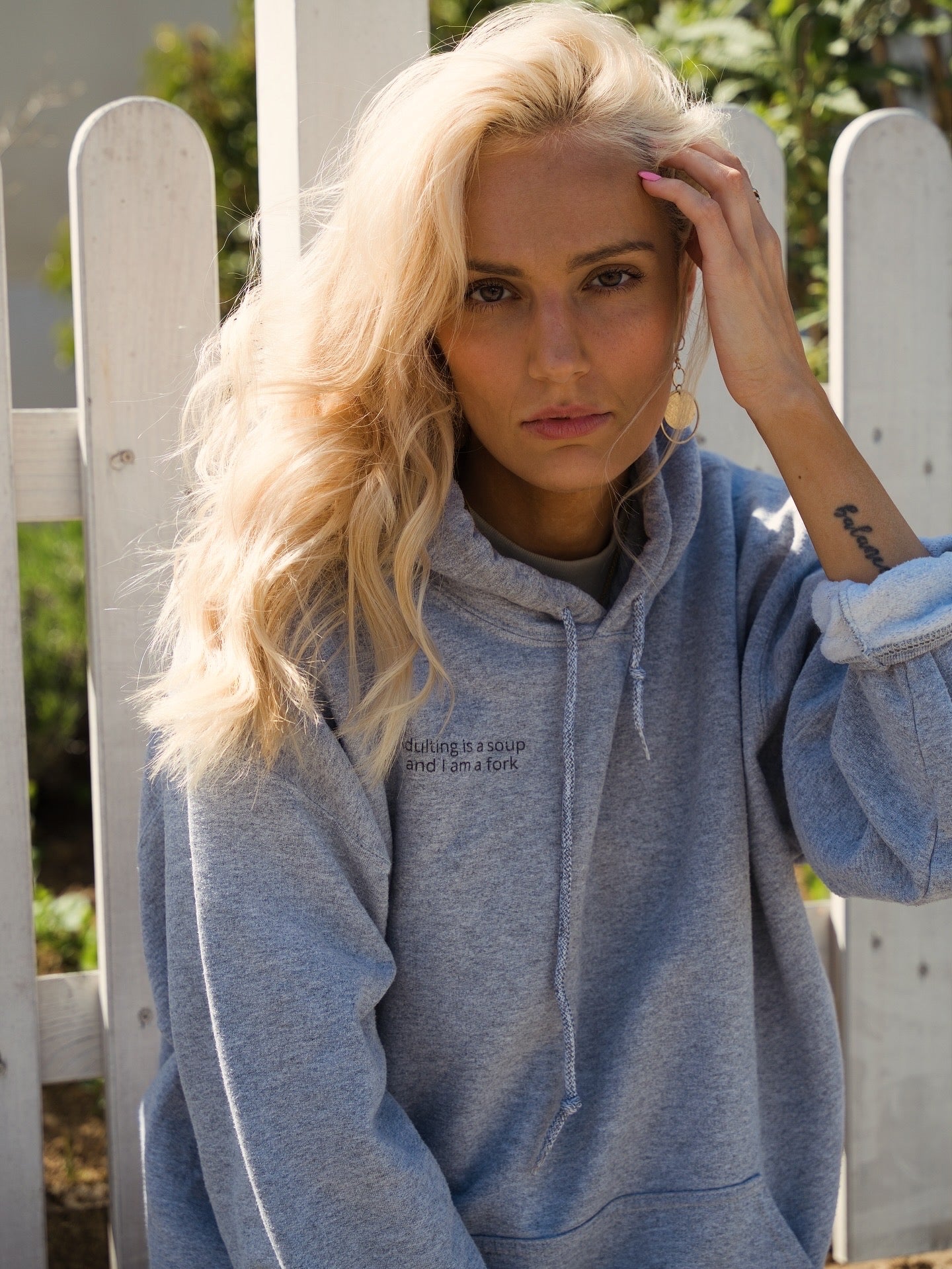 Hoodie - Adulting is a soup and I am a fork